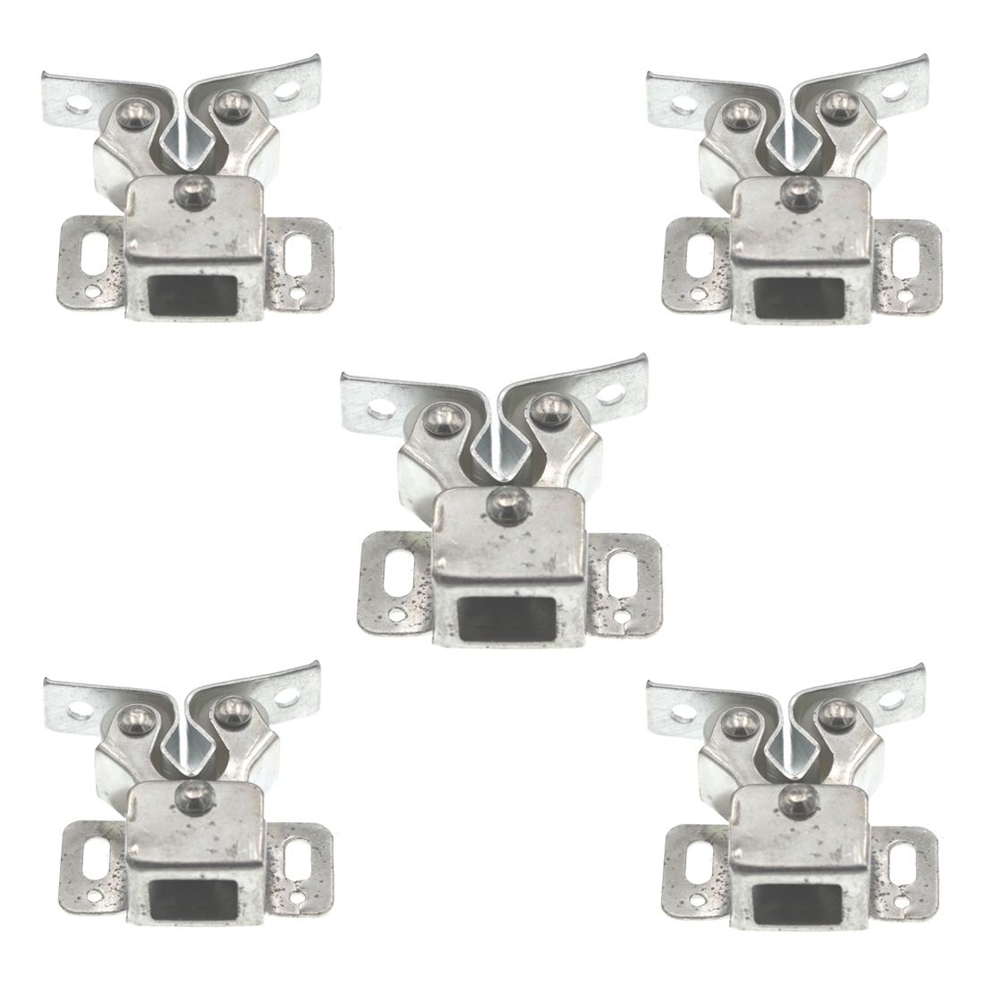 Laurey Chrome 1"cc Cabinet Door Roller Friction Catch 04301, 5 Pack