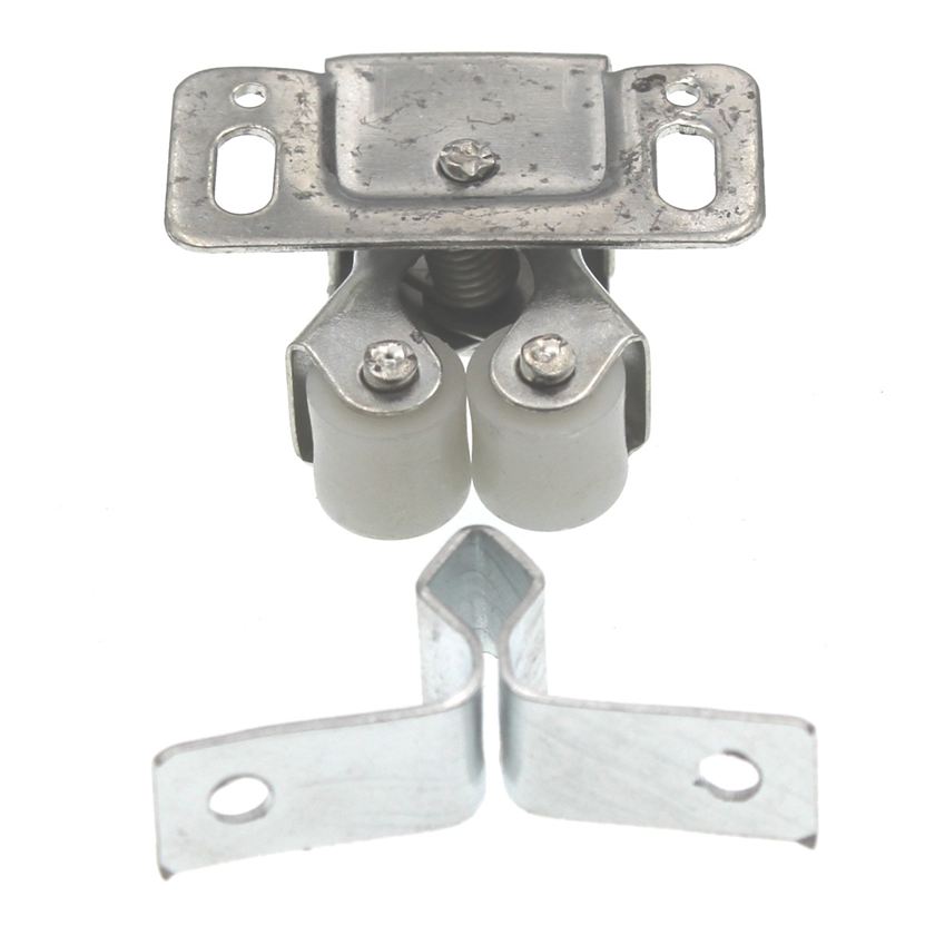 Laurey Chrome 1"cc Cabinet Door Roller Friction Catch 04301, 5 Pack