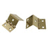 Pair of Polished Brass Full 3/4" Inset Wrap Around Hinges Loose Pin 155-03