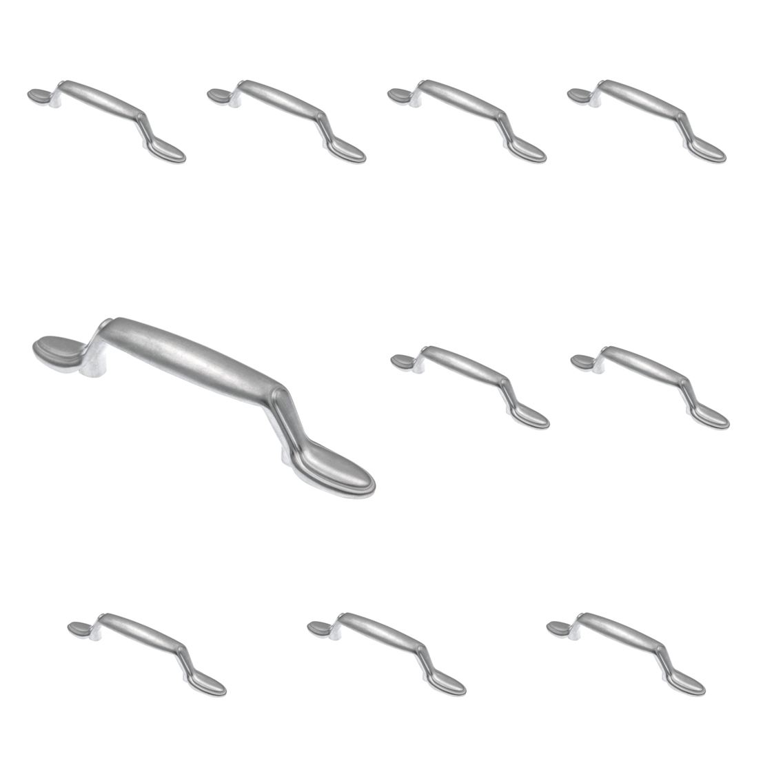 10 Pack Amerock Allison 254SCH Satin Chrome 3"cc Arch Cabinet Handle Pulls