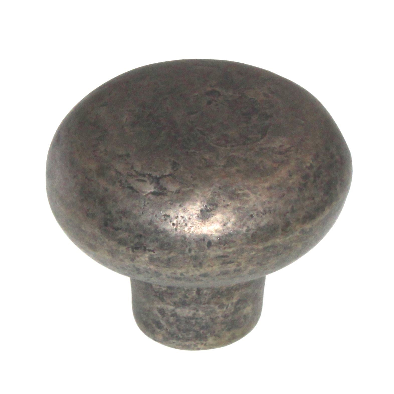 Cliffside Solid Brass 1 9/16" Cabinet Knob Antique Iron 3401-AI