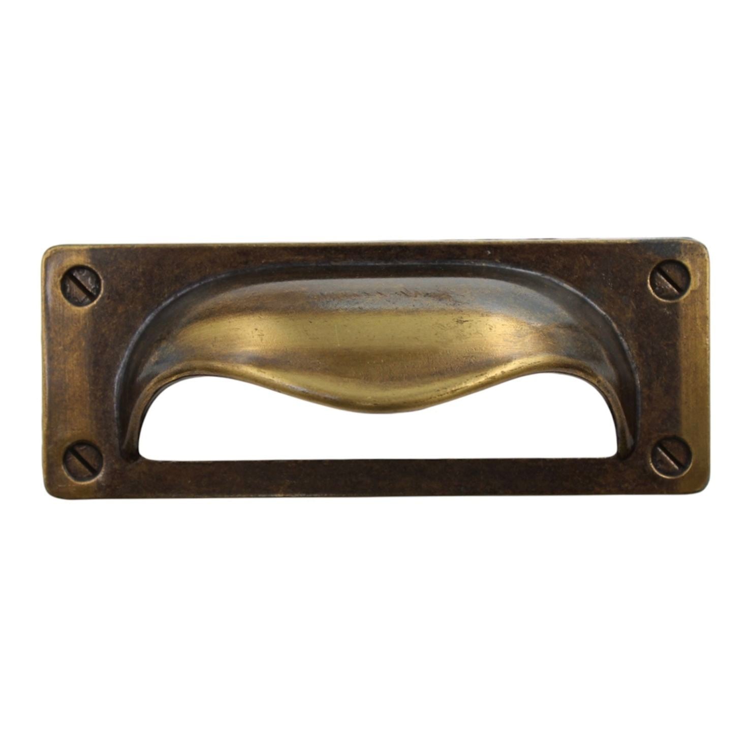 Vintage National Lock Antique English 3" Ctr. Cup Pull Drawer Handle 3824-4A