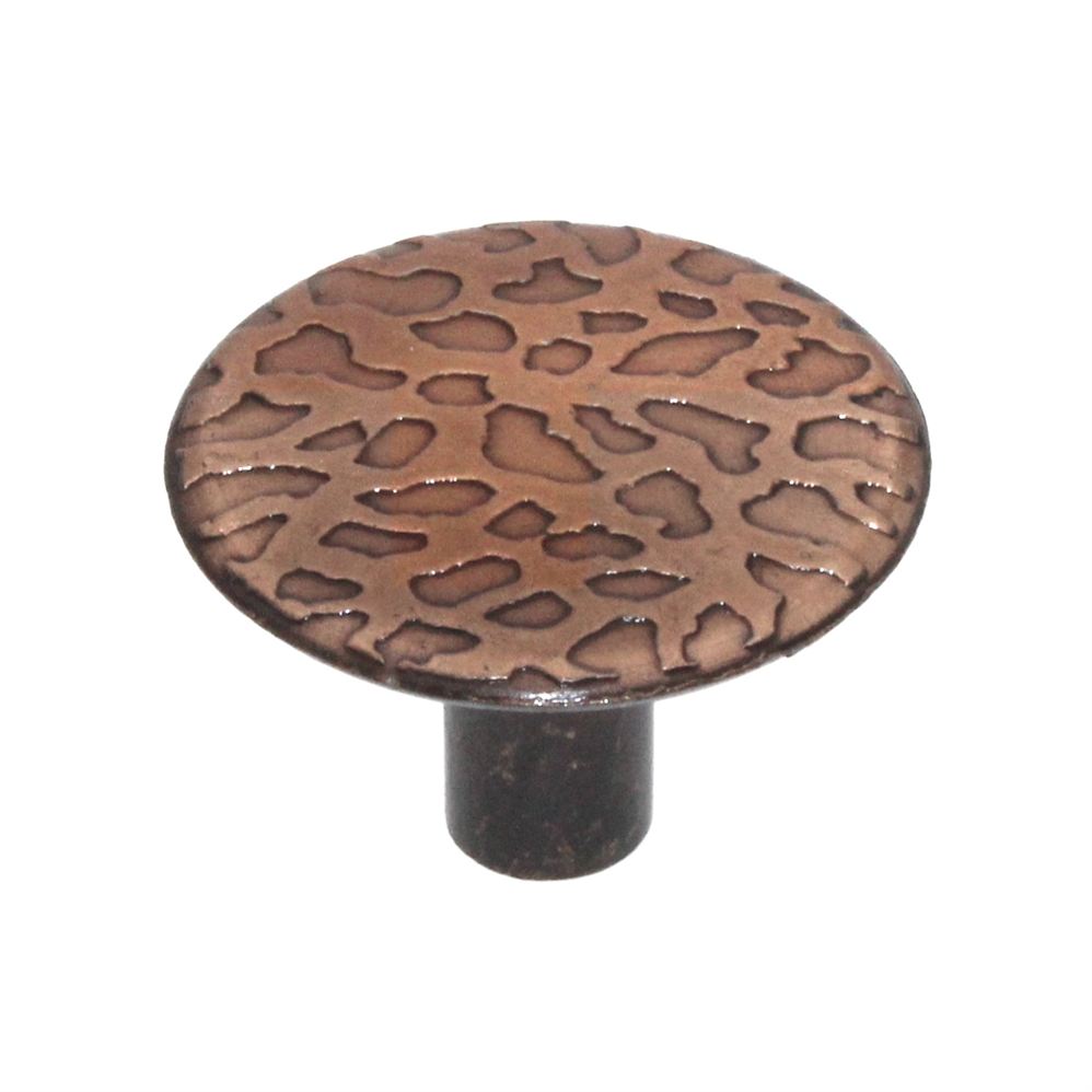 Ultra Colonial 1 1/8 Inch Hammered Cabinet Knob Copper 41537
