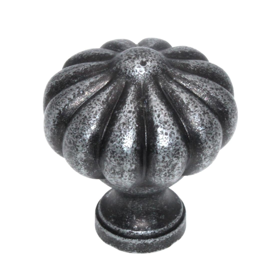 Ultra Designer's Edge 1 1/4 Inch Cabinet Decorative  Knob Antique Silver 41689R1