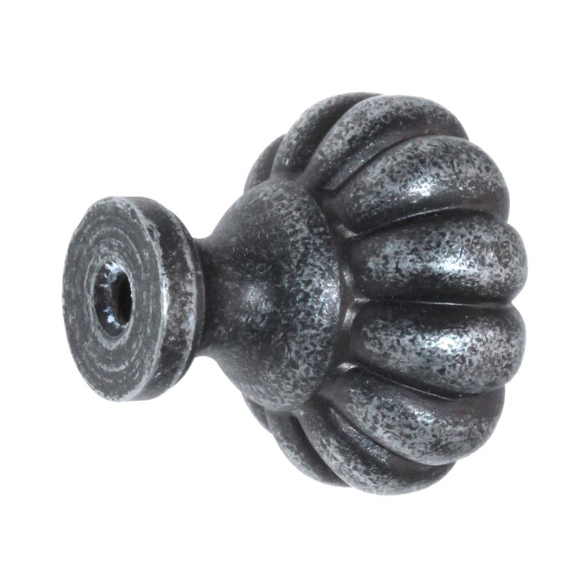 Ultra Designer's Edge 1 1/4 Inch Cabinet Decorative  Knob Antique Silver 41689R1