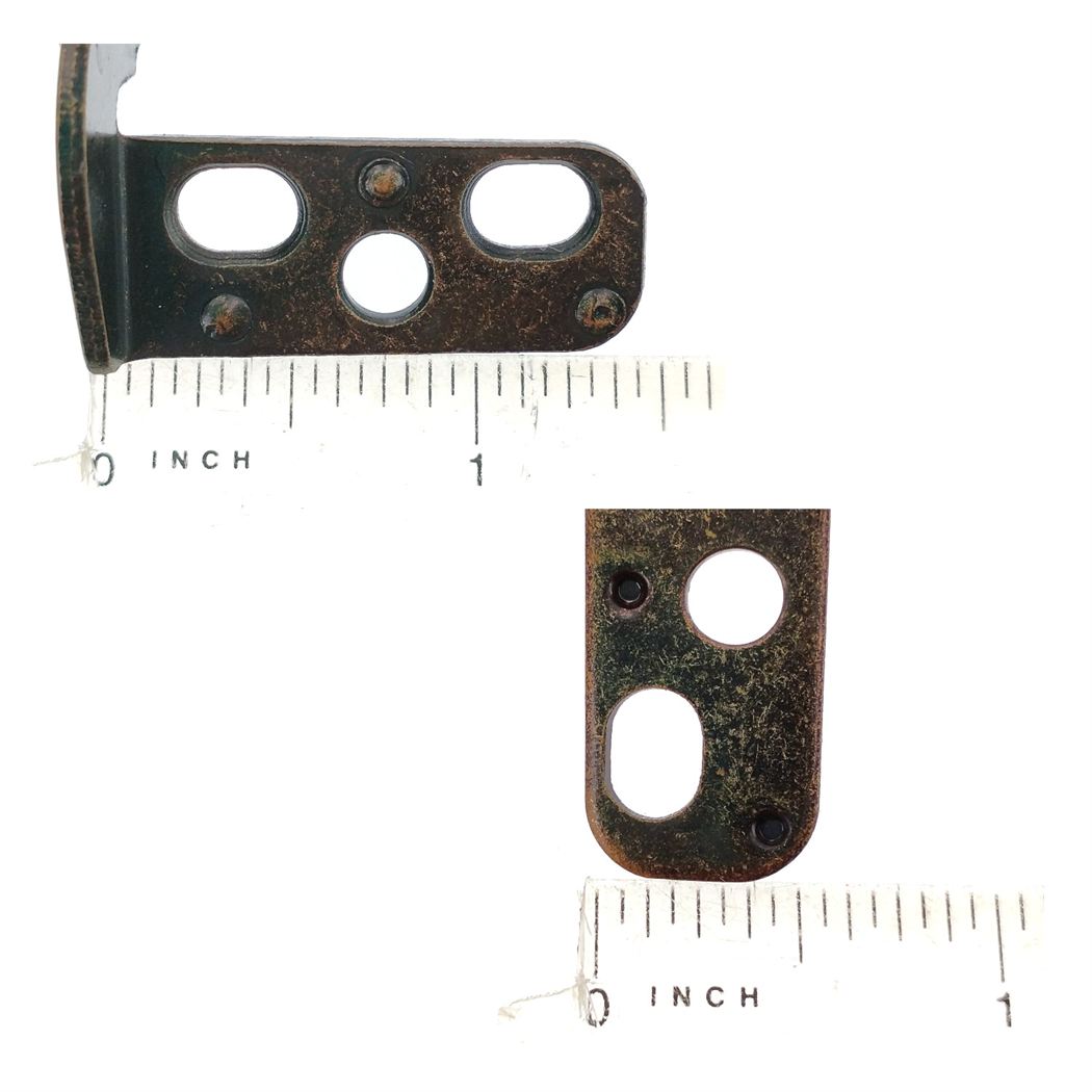 Set of Brass Knife-Pivot Pin Hinges 3/8" Inset Semi-concealed AP 6103-AB