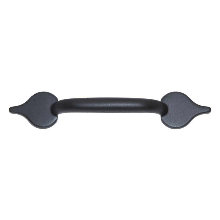 Keeler Carriage House Wougjt Iron Black Cabinet  3"cc Handle Pull A739