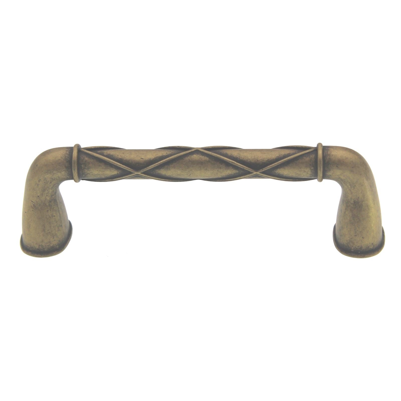 Amerock Lattice Distressed Brass 3 3/4 inch (96mm) CTC Handle Pull BP24235DBS