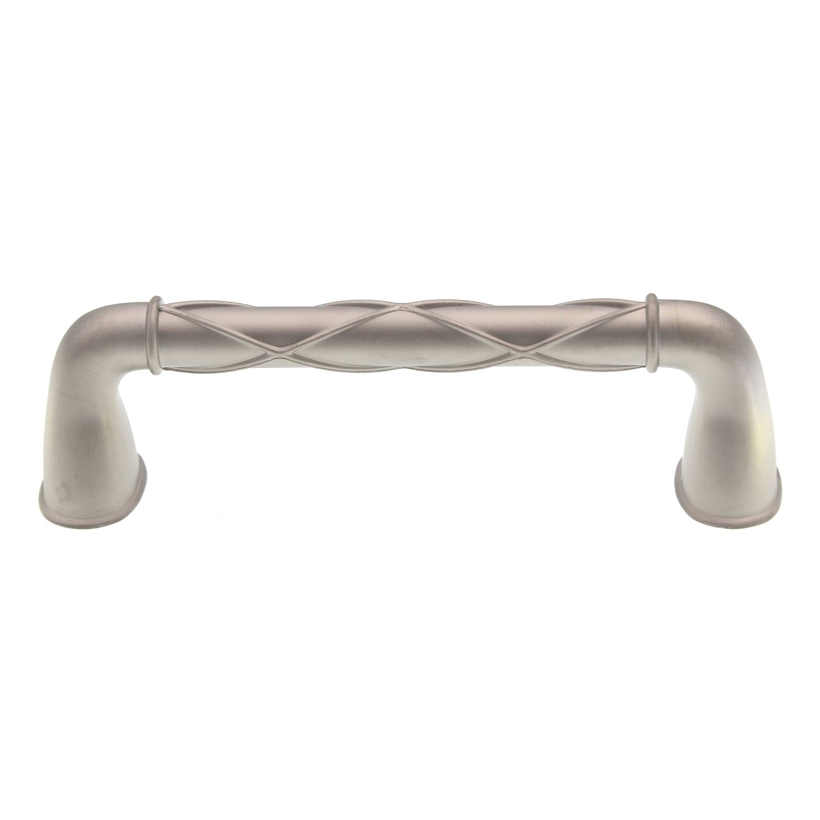 Amerock Lattice Satin Nickel 3 3/4 inch (96mm) CTC Cabinet Handle Pull BP24235SN
