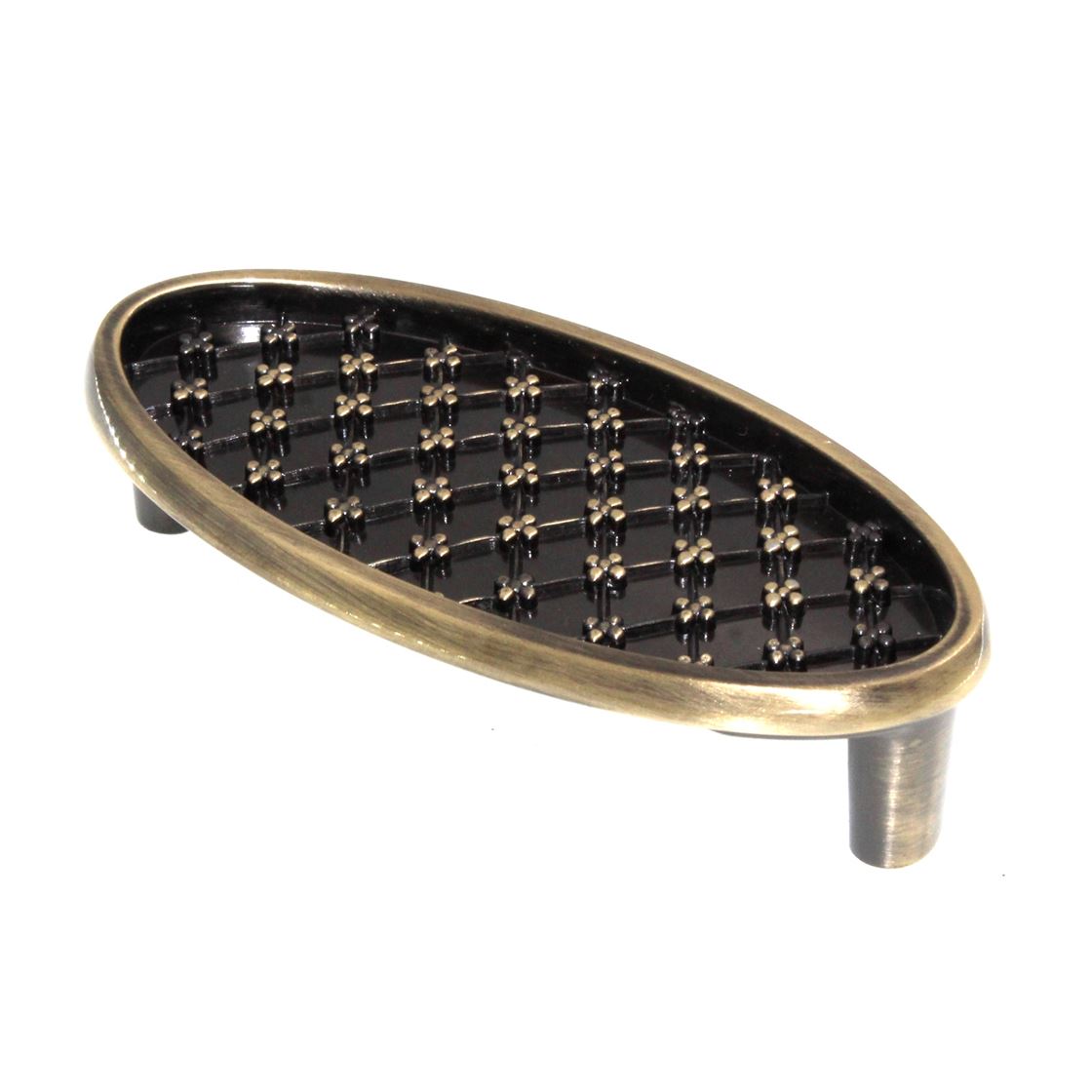 Amerock Patterns Elegant Brass 3" Ctr Quilted Lace Cup Pull BP26120EB