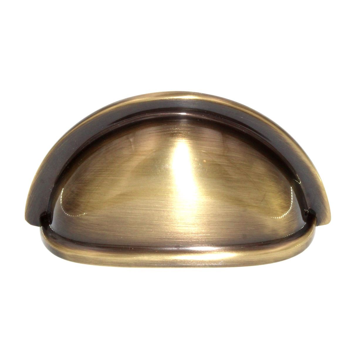 Richelieu 3" Ctr Drawer Cup Pull Antique English 30388AE