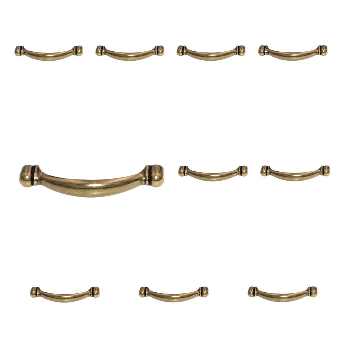 10 Pack Amerock 3"cc Burnished Brass Cabinet Handle Pulls BP3441-BB