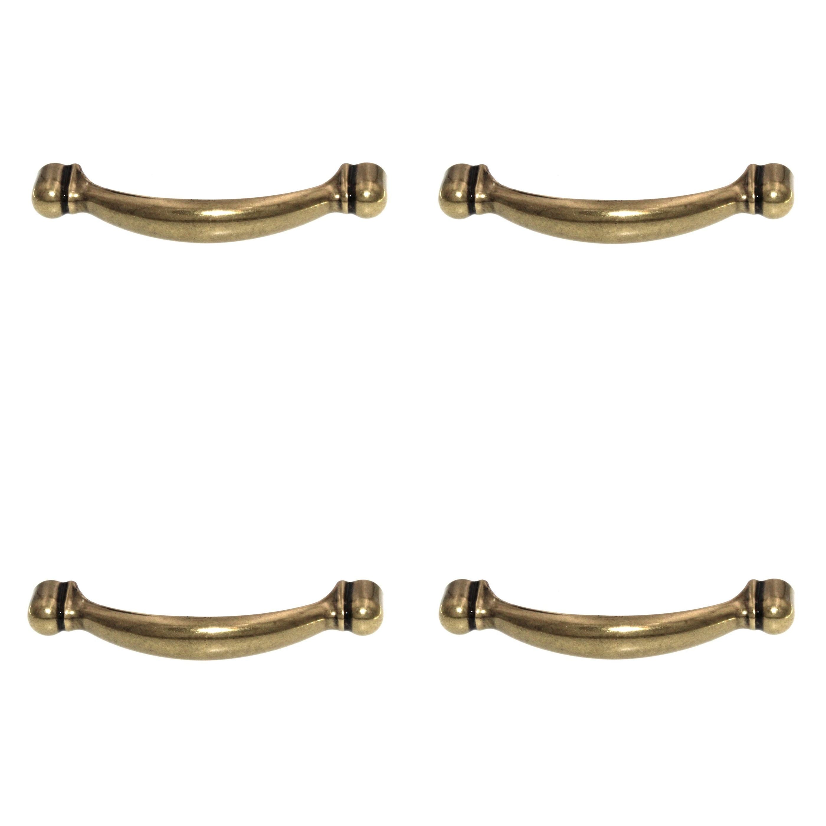 4 Pack BP3441-BB Burnished Brass 3"cc Cabinet Handle Pull Amerock Allison