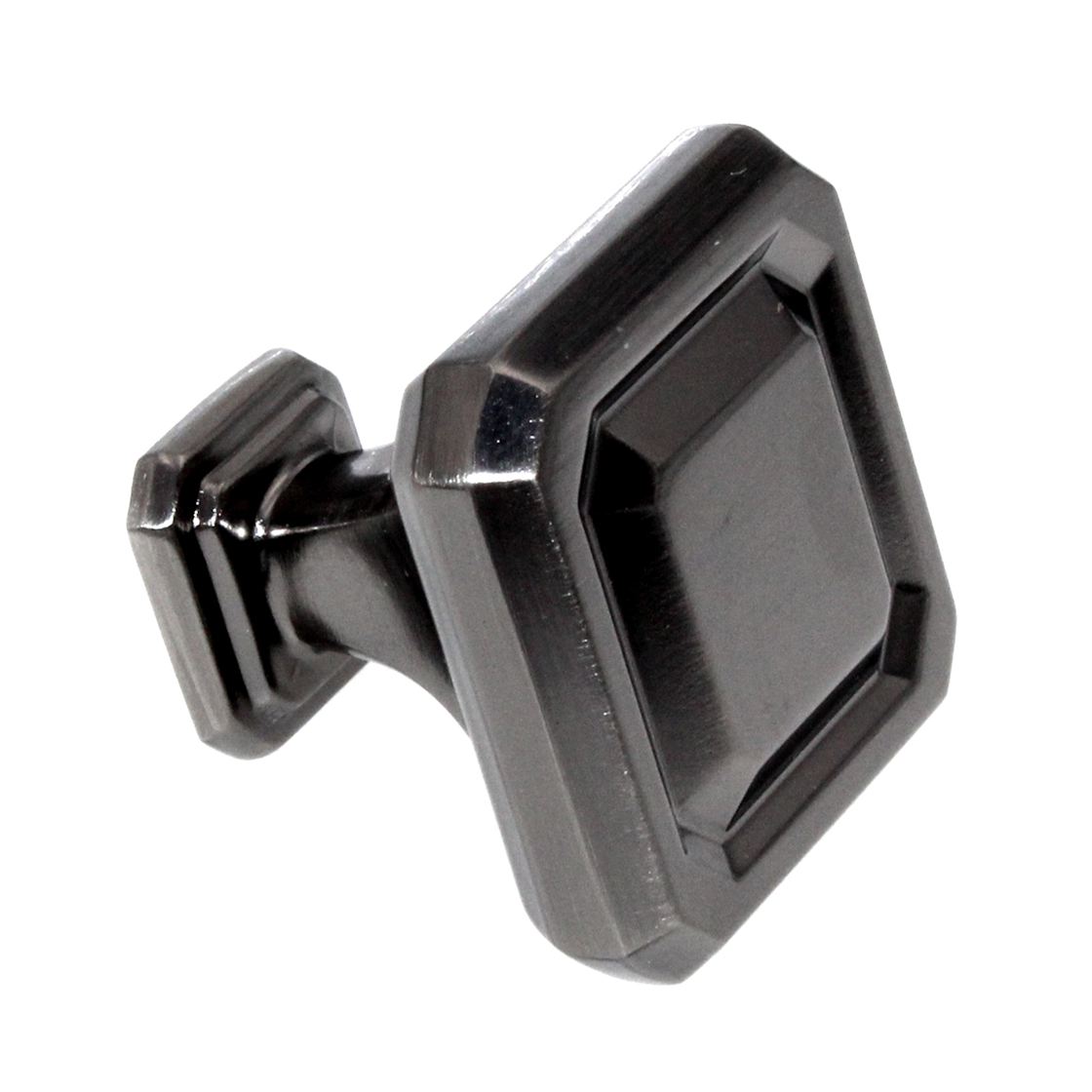 Amerock Wells 1 1/4" Square Cabinet Knob Gunmetal BP36546GM