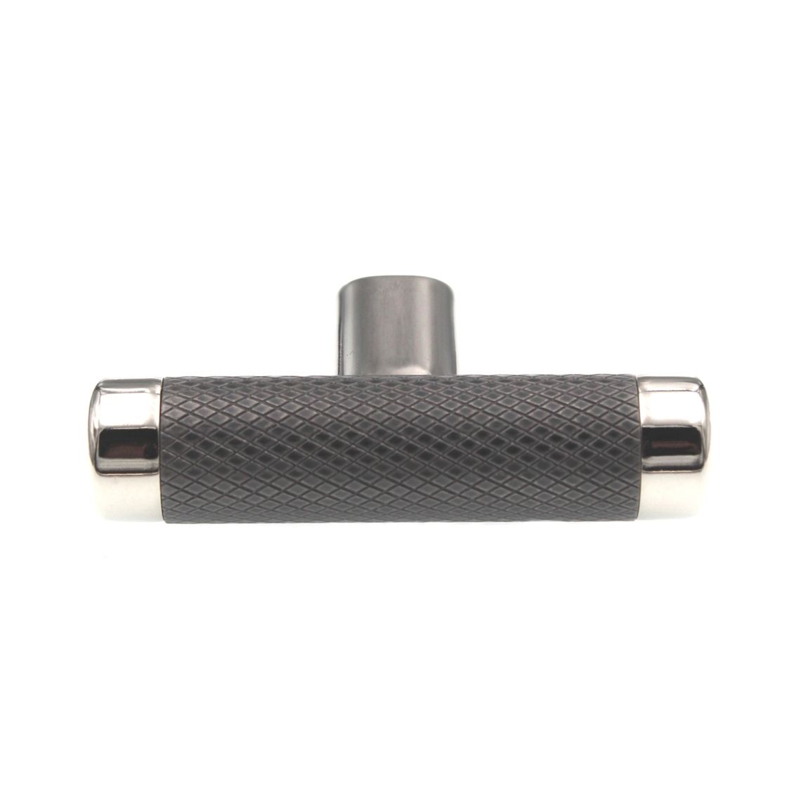 Amerock Esquire 2 5/8" T Bar Cabinet Knob Polished Nickel Gunmetal BP36556PNGM
