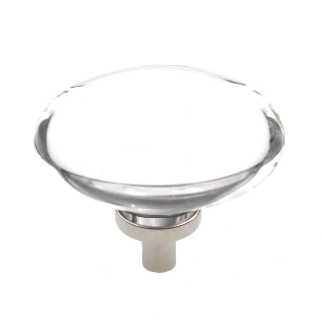 Amerock Glacio 1 7/8" Oval Cabinet Knob Clear Polished Nickel BP36651CPN
