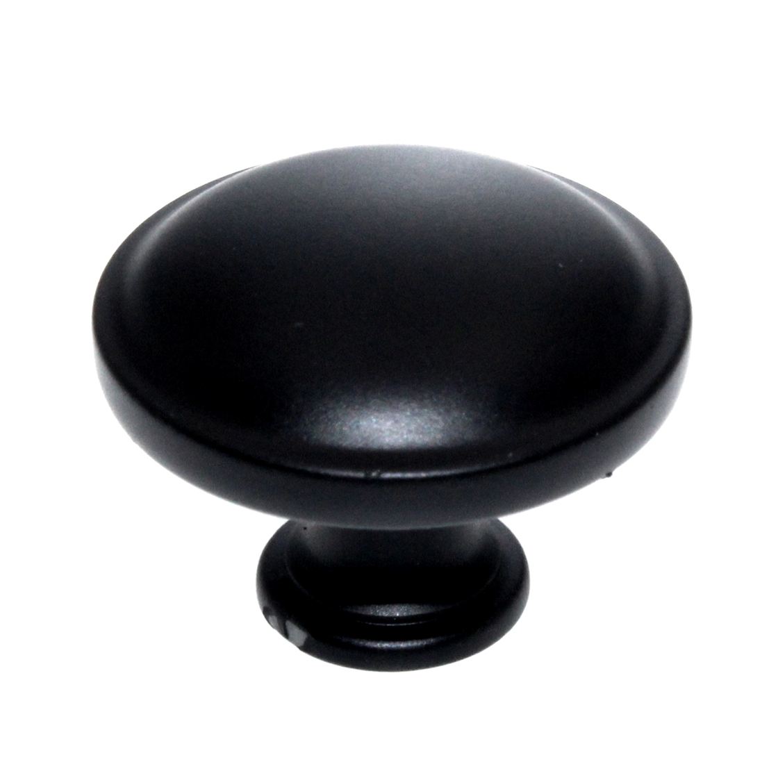 Amerock Everyday Heritage 1 1/4" Round Cabinet Knob Flat Black BP53015FB