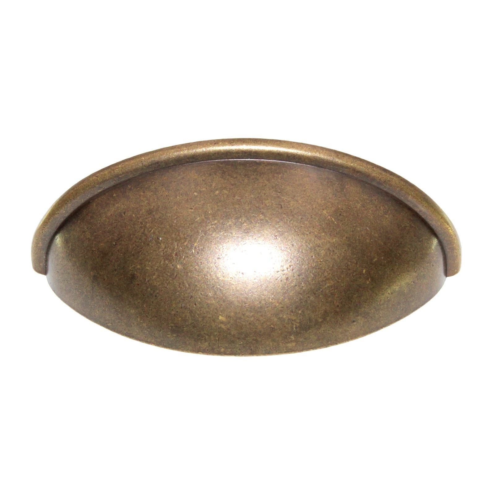 Amerock Rustic Brass 2 1/2 In. Ctr. Cabinet Cup Pull Handle BP53019-R3