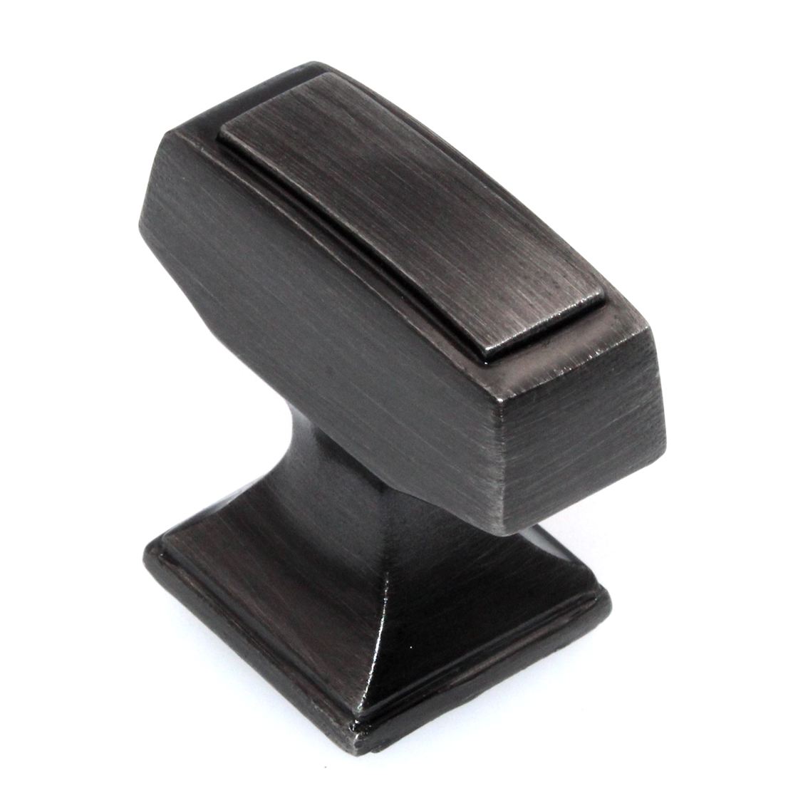 Amerock Mulholland 1 1/4" Rectangle Cabinet Knob Gunmetal BP53029GM