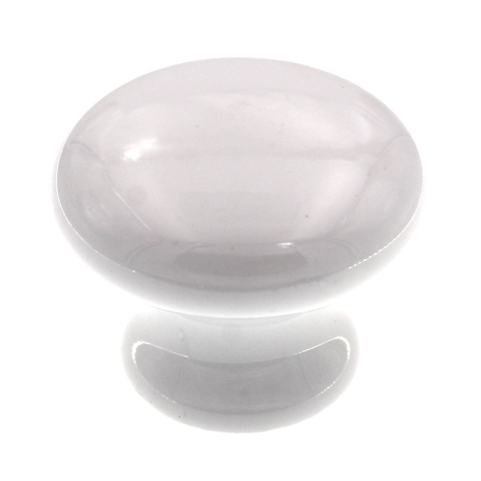 Amerock Allison White Ceramic 1 1/2" Round Cabinet Knob BP5322-54