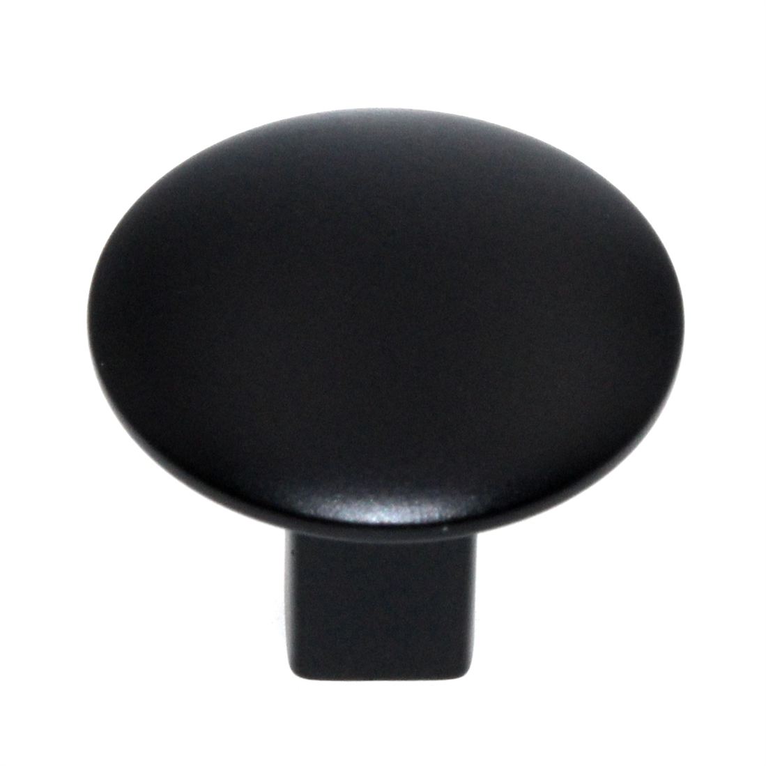 Amerock Riva 1 1/4" Round Cabinet Knob Matte Black BP55362MB
