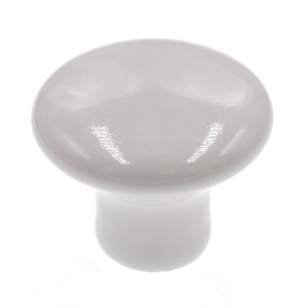 Amerock Hardware BP70635-30 White 1 3/16" Porcelain Cabinet Knob Pull