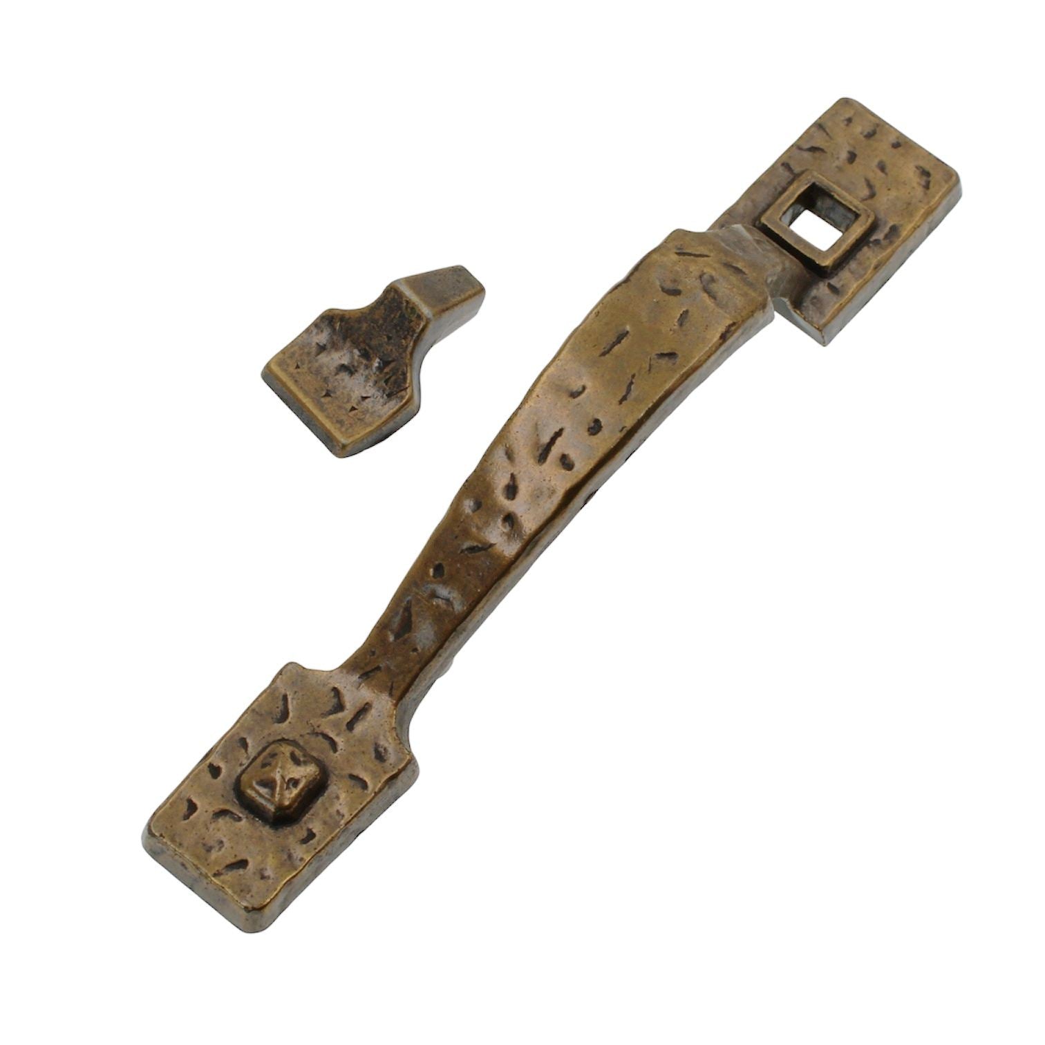 Vintage National Lock Burnished Brass 3" Ctr. Cabinet Pull 6481-4G F0-3728-001