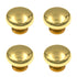 4 Pack Amerock BP770-3 Polished Brass 1 1/8" Round Cabinet Knob Pulls Allison