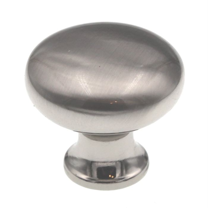 Amerock Anniversary Traditional 1 3/16" Sterling Nickel Round Smooth Solid Brass Cabinet Knob BP853-G9