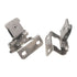 Pair of Single Demountable 1/2" Overlay Cabinet Hinges Satin Nickel BPR8719G10