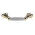 Amerock 3"cc Polished Brass Cabinet Handle Pull Ceramic Center BP981-3CW