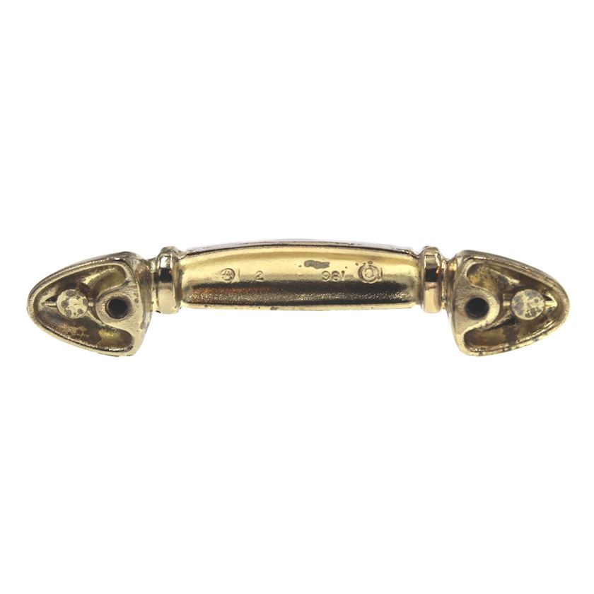 Amerock 3"cc Polished Brass Cabinet Handle Pull Ceramic Center BP981-3CW