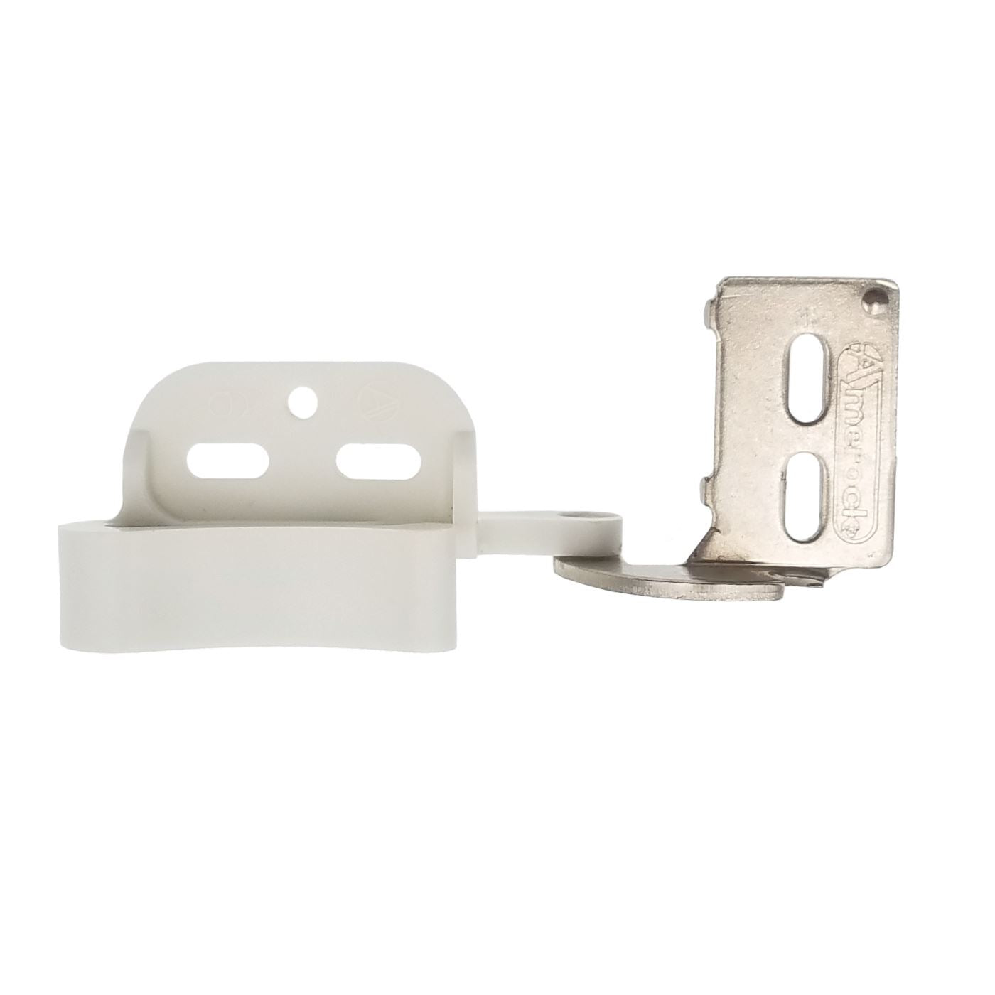 Amerock Marathon CM2606-14 Bisagra para cuchillo superpuesta de 1/2", níquel, blanco, individual