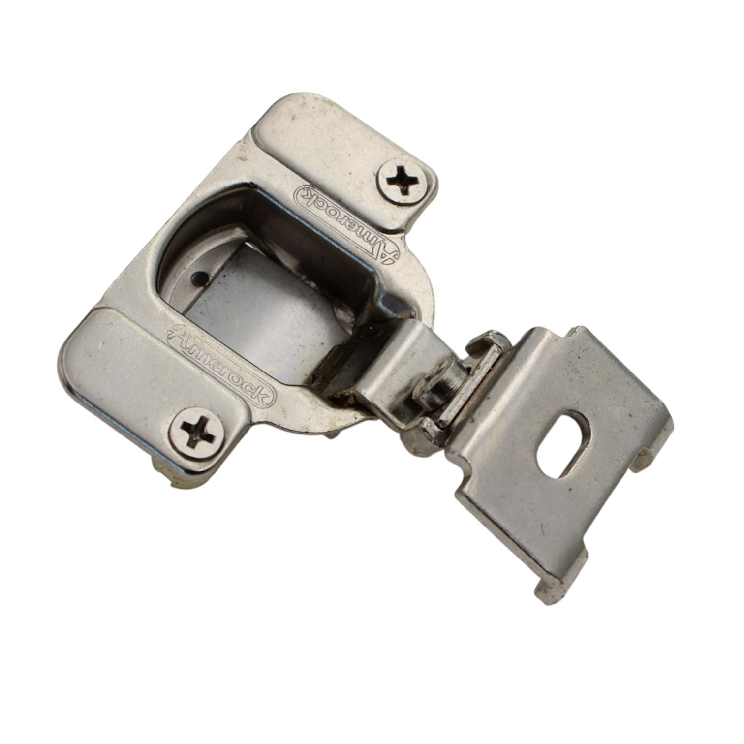 One Amerock Nickel 1 1/4" Overlay Concealed Cup Hinge D2811C12-14 F-2812-15A
