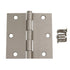 3 Pack Warwick 3 1/2" Door Hinge Square Corner Satin Nickel DA3013SN