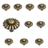 10 Pack Belwith Keeler Beaded Classic 1 1/2" Winchester Brass Beaded Solid Brass Cabinet Knob G3-06