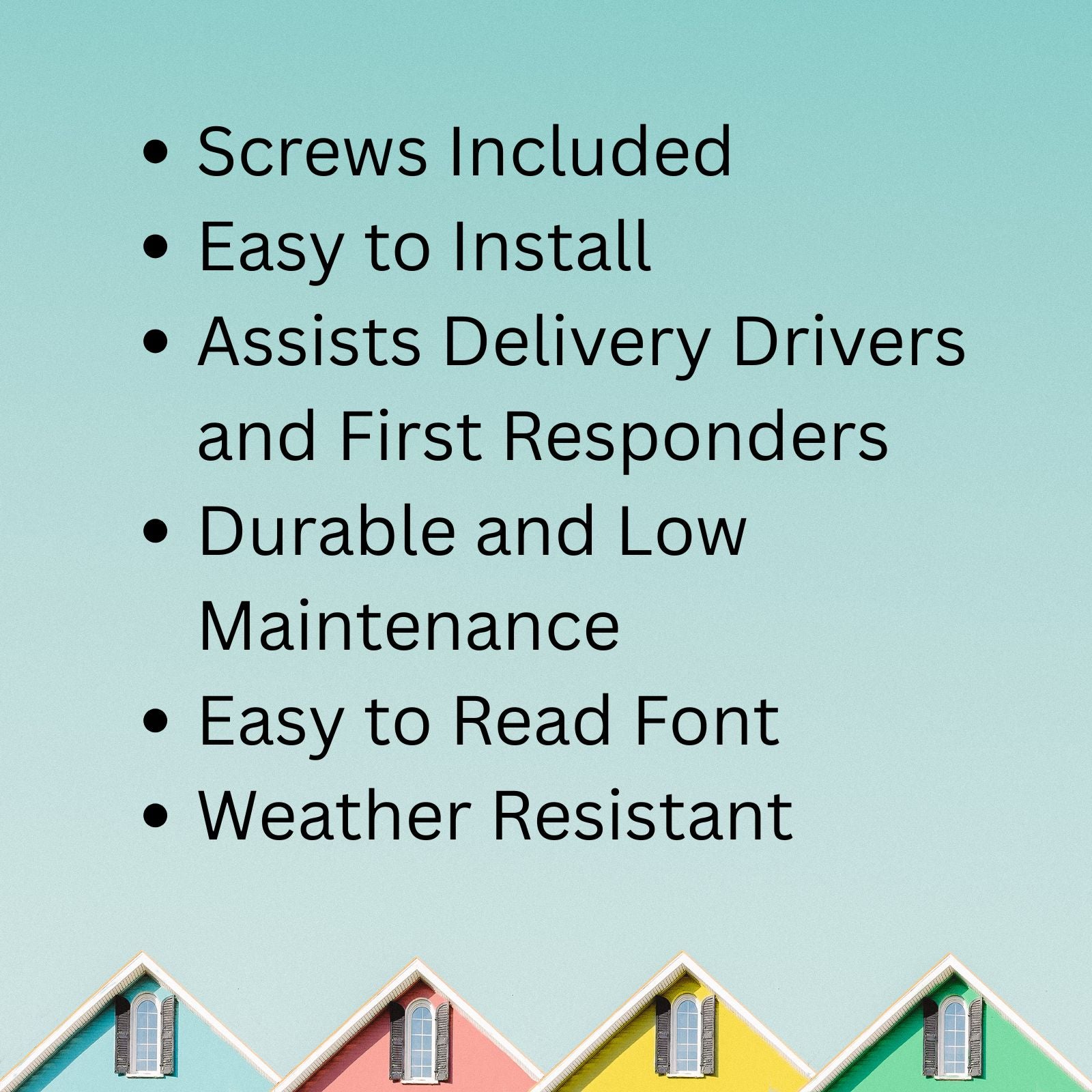 Números de dirección de casa empotrados de 4 pulgadas de metal de bronce envejecido, fuente legible en negrita