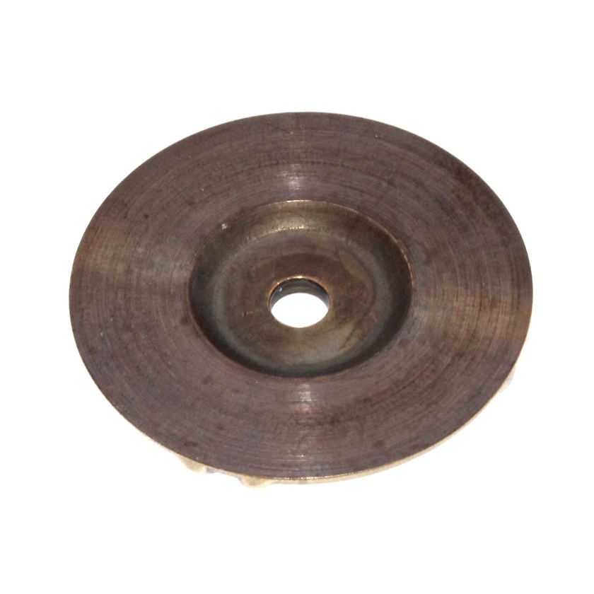 Keeler Ribbon & Reed Sherwood Antique Solid Brass 1 1/2" Knob Backplate M106