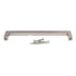 Top Knobs Nouveau Square Bar Pull 6 5/16" (160mm) Ctr Brushed Satin Nickel M1155