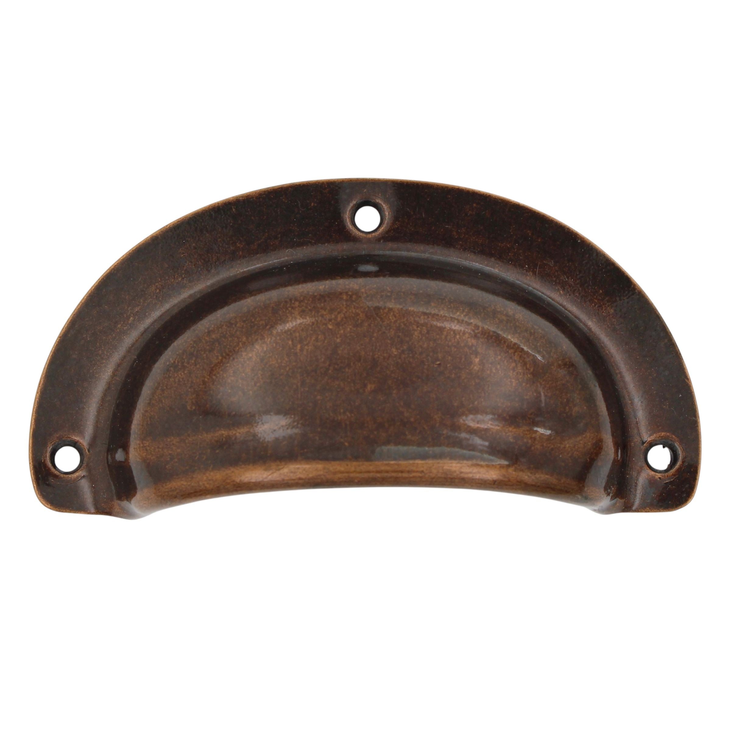 Top Knobs Tuscany Mayfair Drawer Cup Pull Surface Mount Old English Copper M213