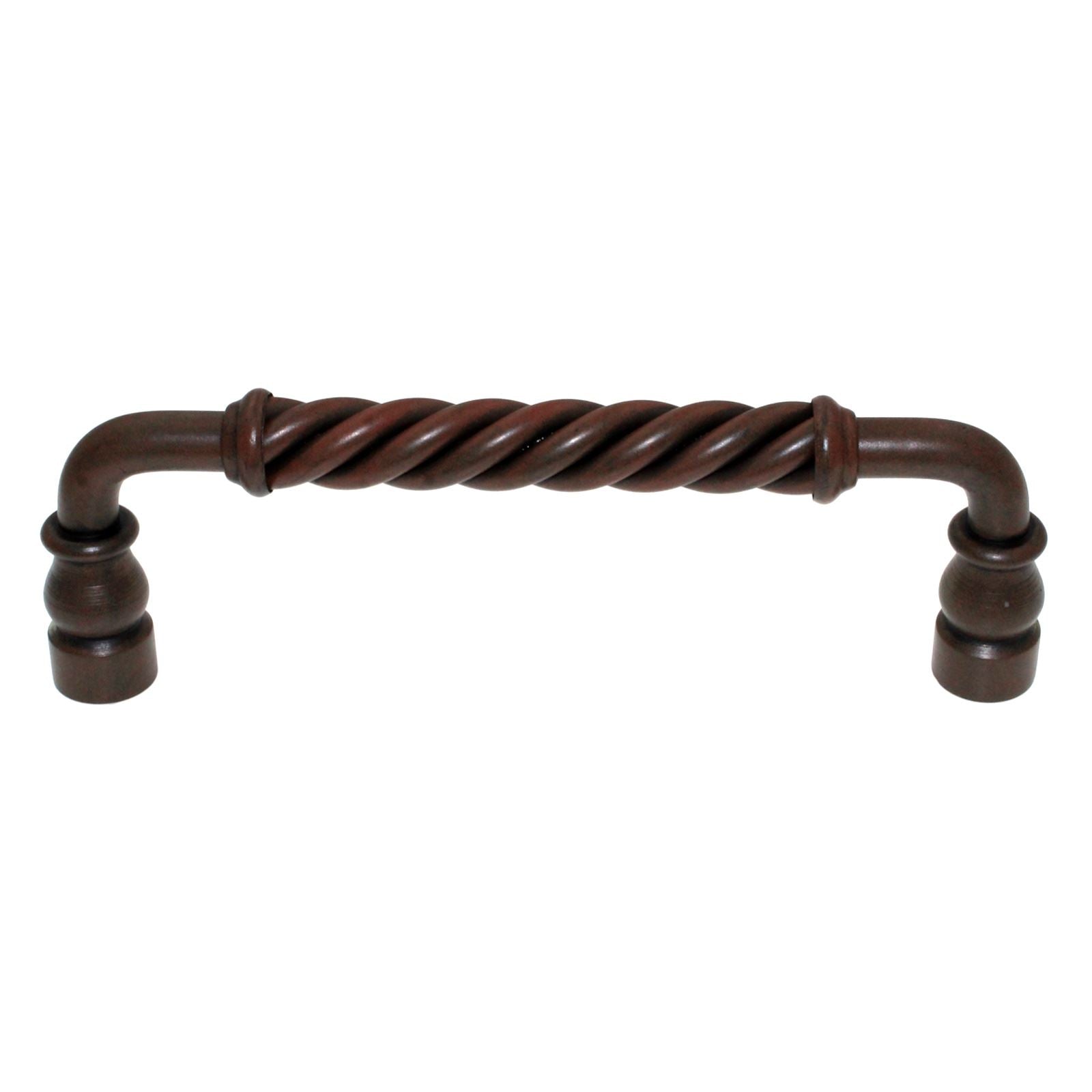 Top Knobs Normandy Cabinet Arch Pull Twisted 6" CTC Patina Rouge M669