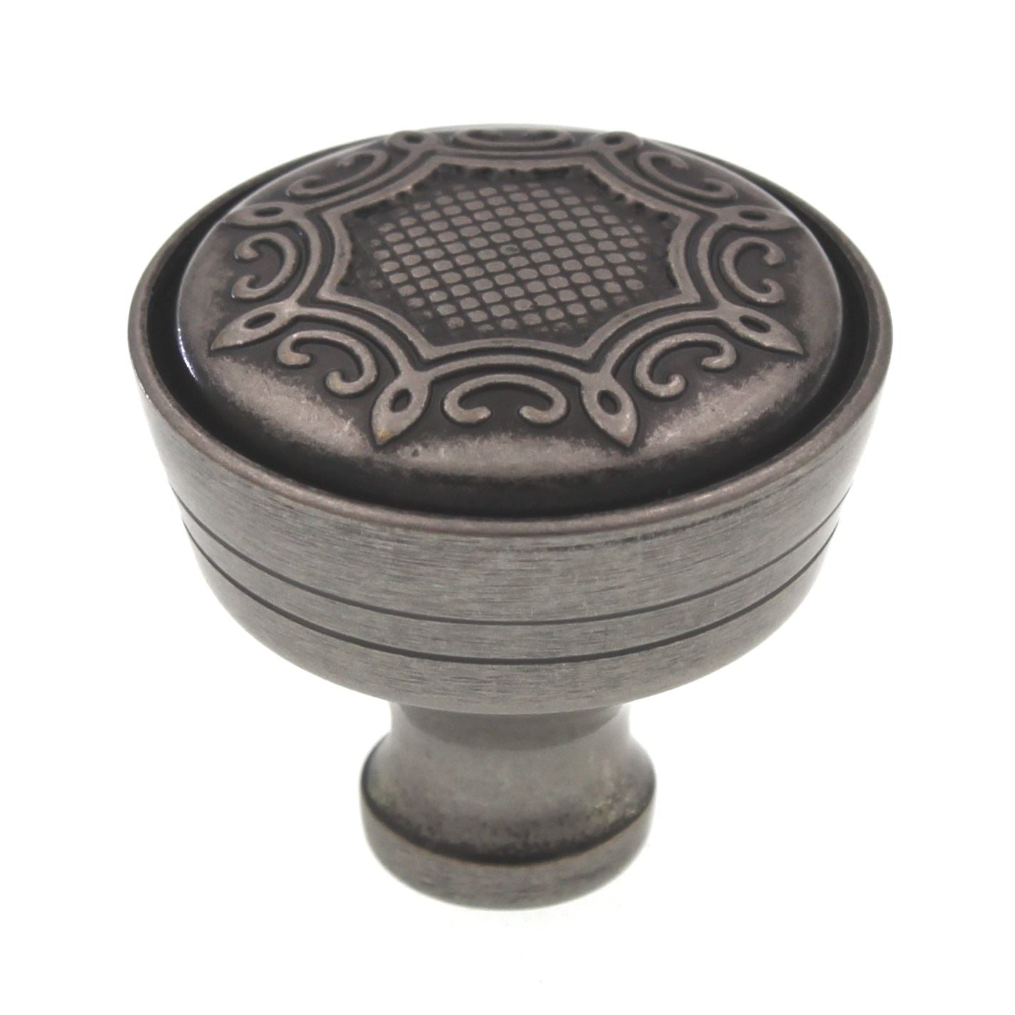 Top Knobs Edwardian 1 5/16" French Cabinet Knob Antique Pewter M953