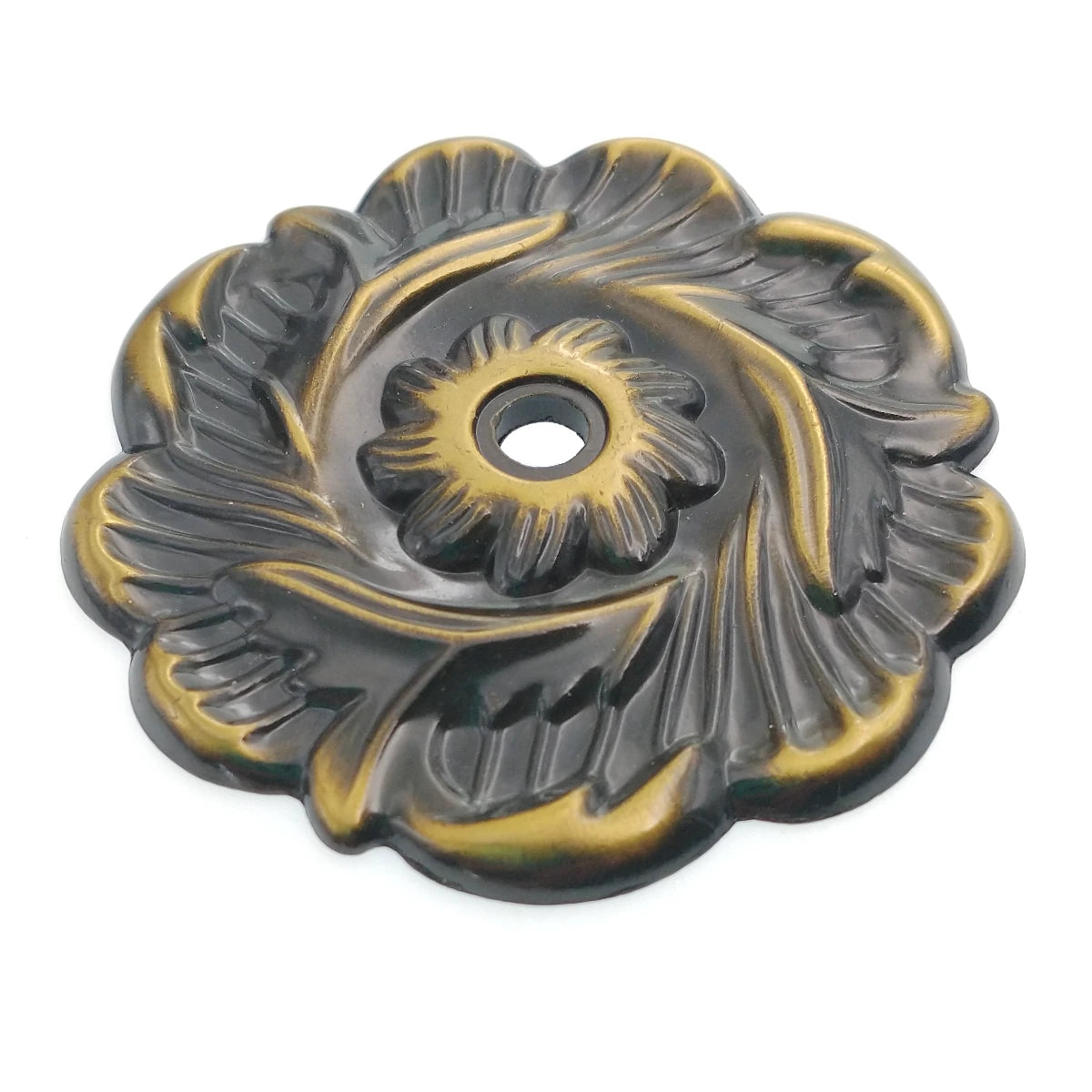 Antique Brass 2 3/8" Cabinet Knob Pull Backplates P138-AB Belwith's Cavalier