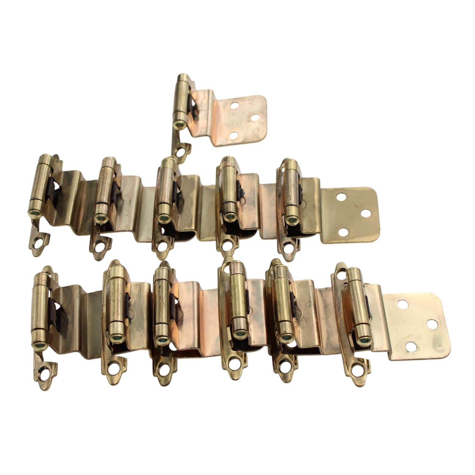 6 Pair (12) P143-DB-6 Hickory Dull Bronze 3/8" Inset Self-Closing Cabinet Hinges