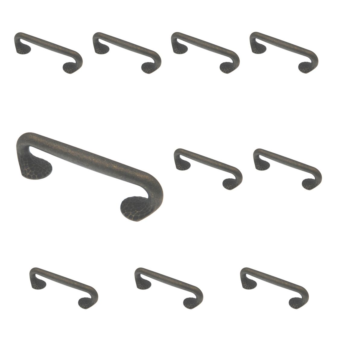 10 Pack Hickory Hardware Craftsman Windover Antique 3 3/4" (96mm)cc Handle Pulls P2173-WOA