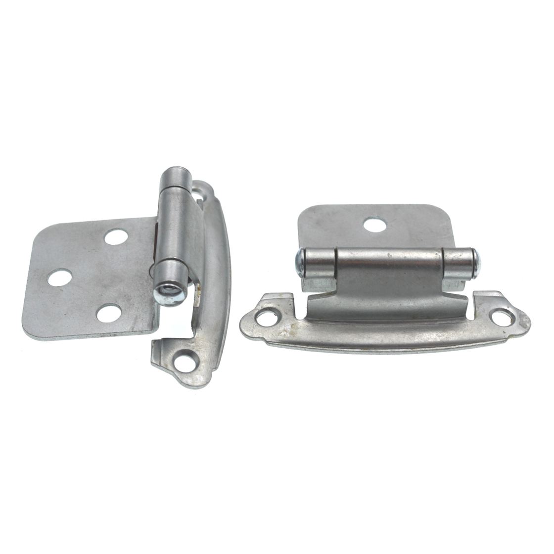 Pair Chromolux P244-CLX Hickory Flush Self-Closing Cabinet Hinges