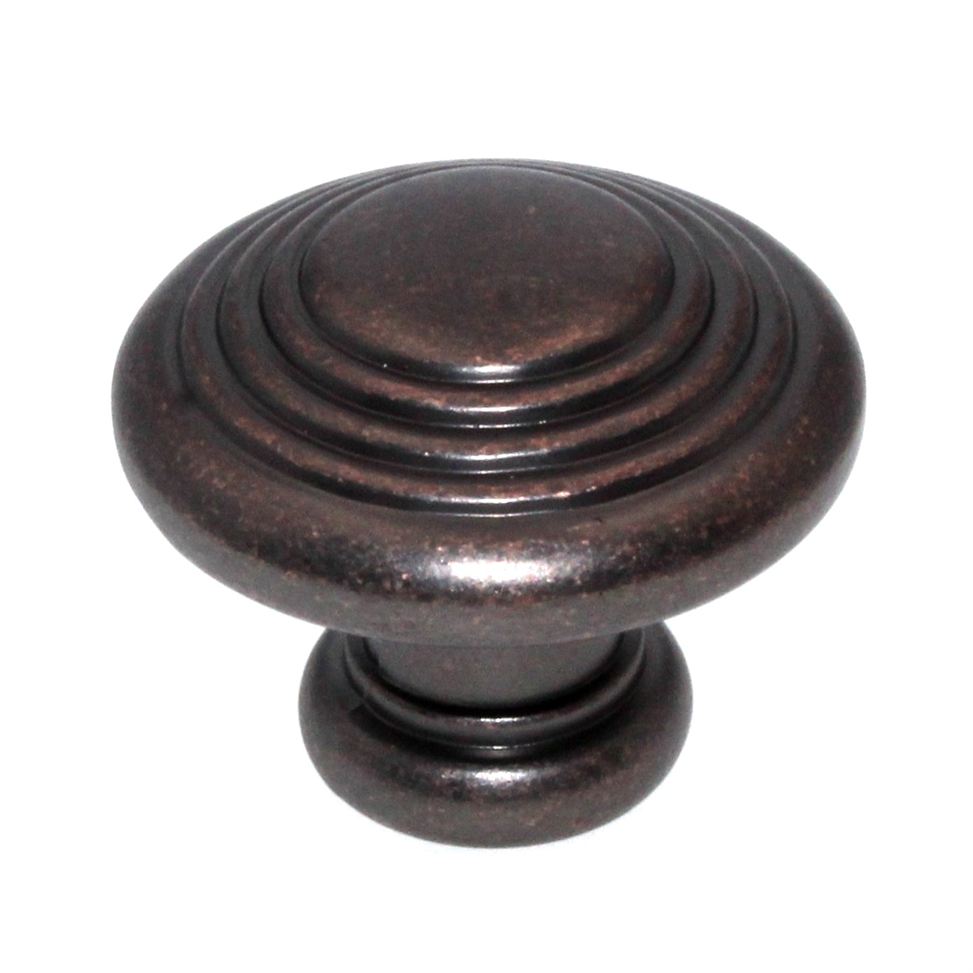Hickory Hardware Deco Dark Antique Copper Round 1 1/4" Cabinet Knob P3103-DAC