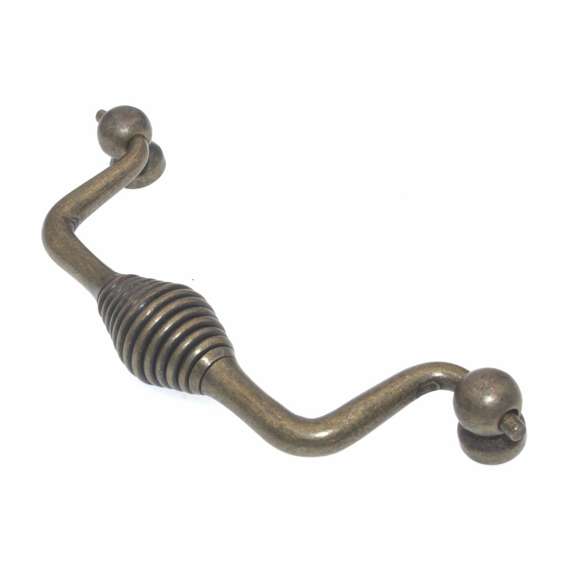 Hickory Callis Country P3665-WRB Wrought Brass 5" (128mm)cc Drop Cabinet Bail Pull