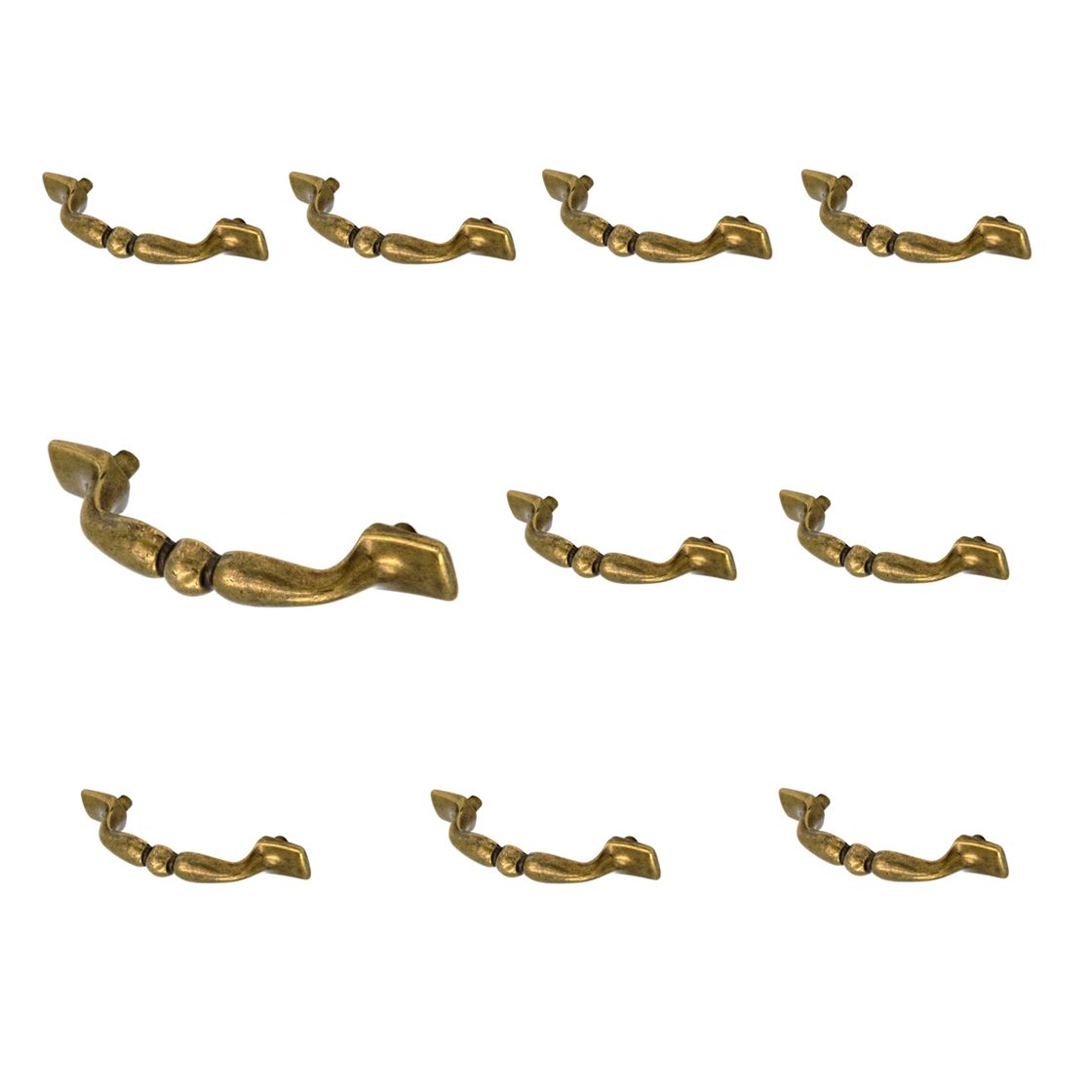Hickory Manor House 10 Pack P509-LP Lancaster Brass 3"cc Cabinet Handle Pulls