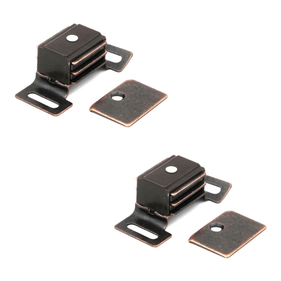 Hickory Statuary Bronze 1-7/8"cc Cabinet Magnetic Catch P651-STB, 2 Pack